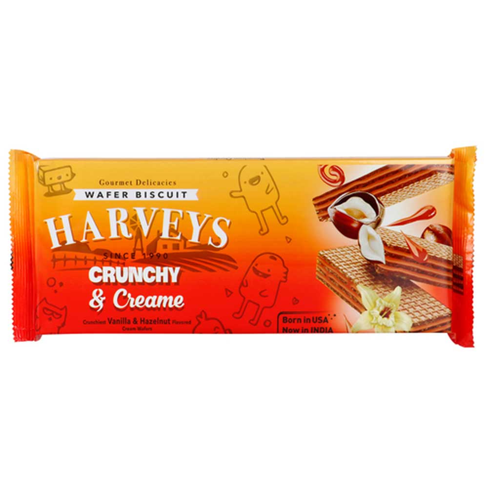 Harveys Crunchy &amp; Creame hazelnut Wafers 150gms (Pack Size)