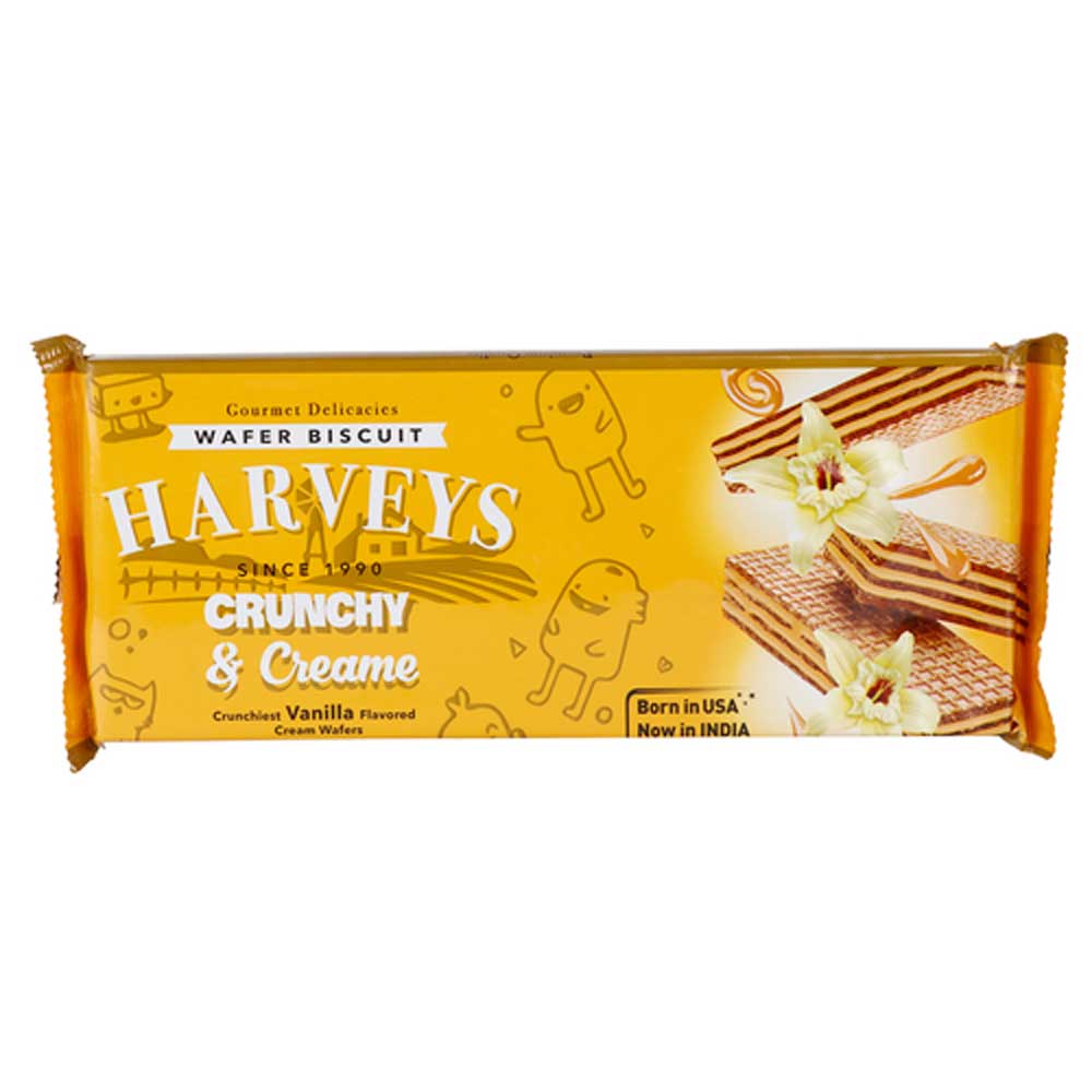 Harveys Crunchy &amp; Creame Vanila Wafers 150gms (Pack Size)