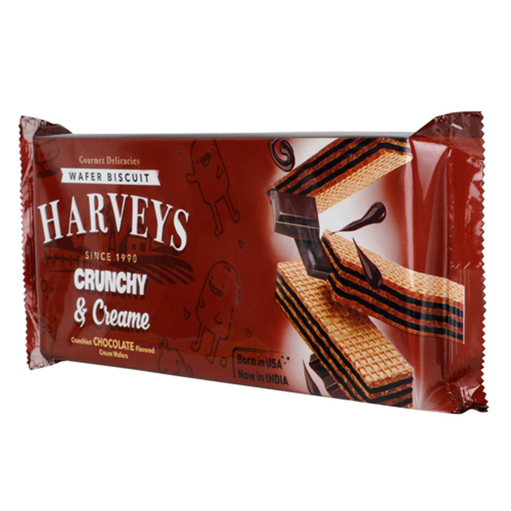 Harveys Crunchy &amp; Creame Chocolate Wafers 150gms (Pack Size)