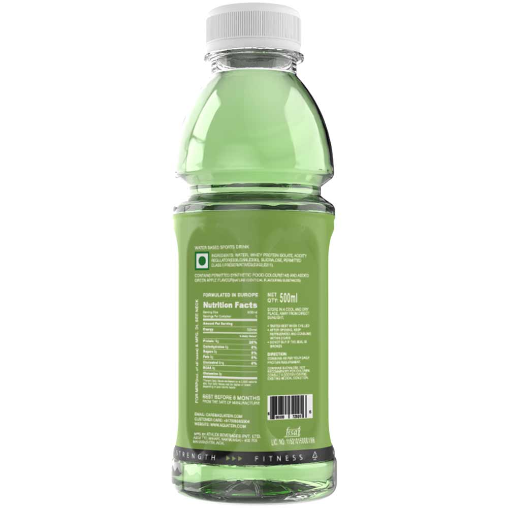 Aquatein Reg 10g Protein Water - Green Apple Flavor (Pack Size)-Detox-Boozlo