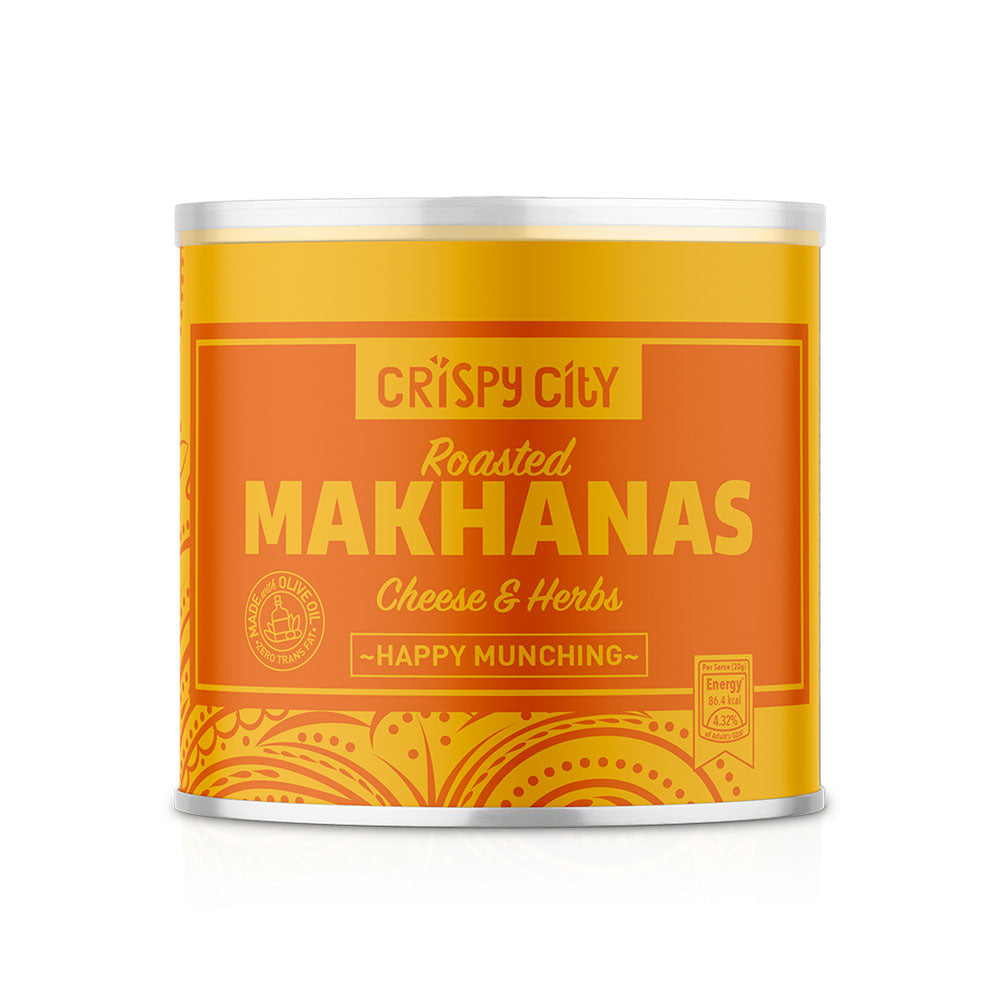 Crispy City Makhana Cheese &amp; Herbs-Boozlo