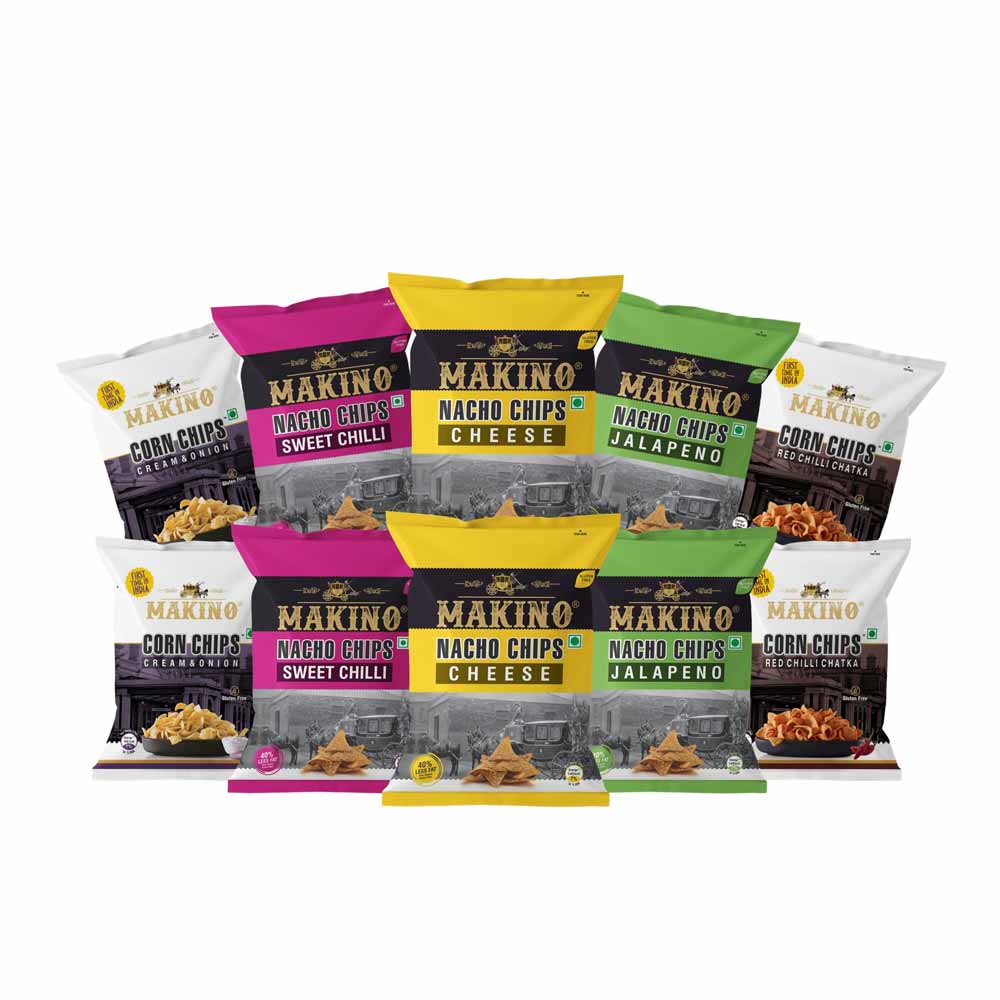 Makino Assorted ₹ 20 Packs Each 37gms (Pack of 10)