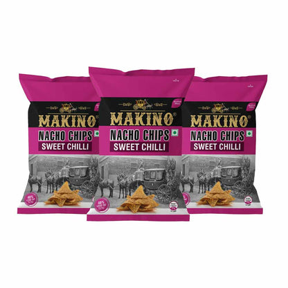 Makino Nacho Chips Sweet Chilli Each 150gms (Pack of 3)