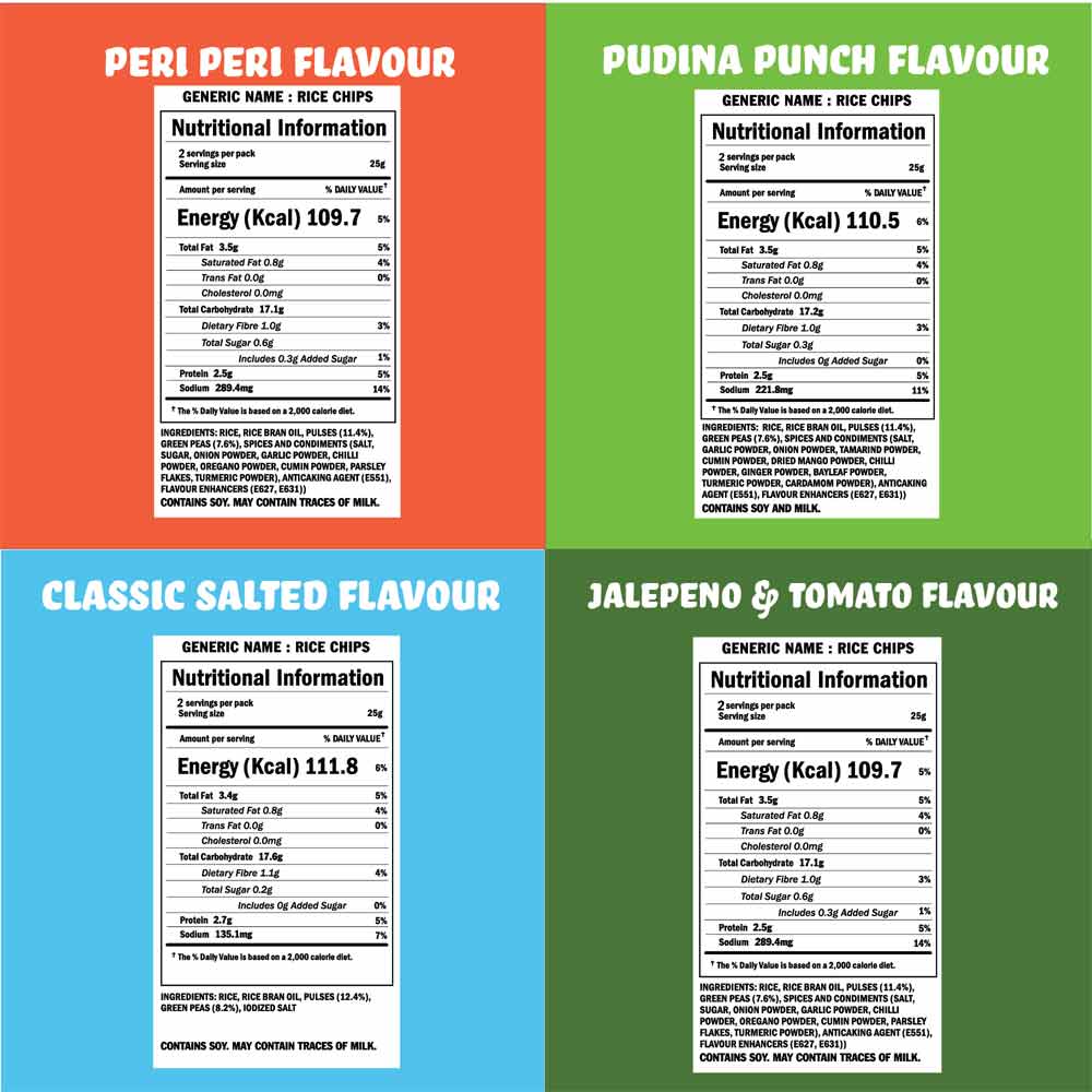 BRB Rice Popped Chips Assorted Flavours (Pack of 5)-Rice Popped Chips-Boozlo