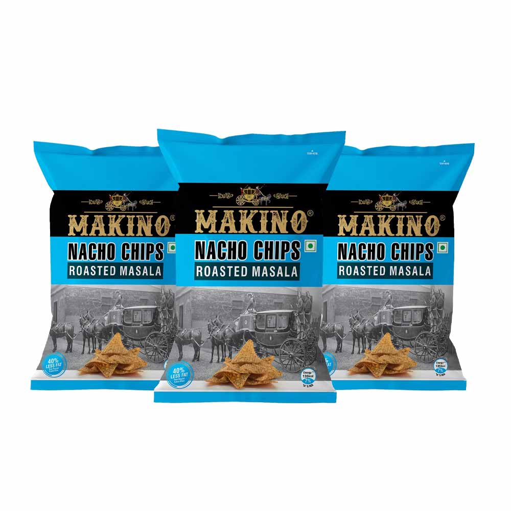 Makino Nacho Chips Roasted Masala 150gms (Pack of 3)