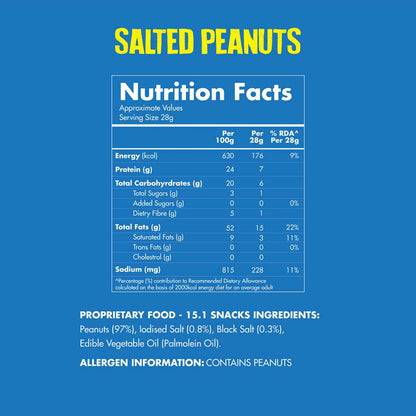 Taali Roasted Peanuts Salted (160gms x 4)-Boozlo