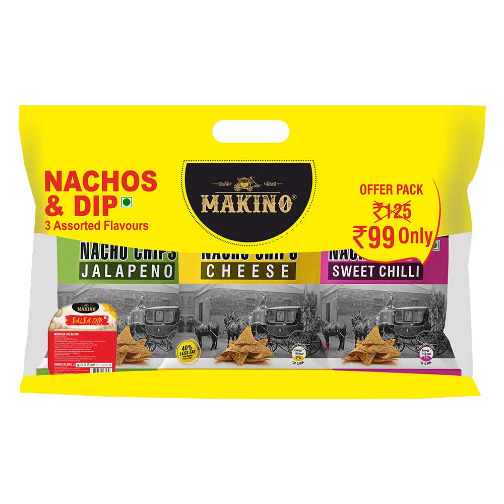 Makino Discounted Combo Bags with Super Nachos (Total 800 gms)