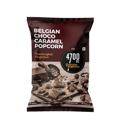 4700BC Belgian Choco Caramel Pouch 125gms (Pack Size)-Popcorn-Boozlo