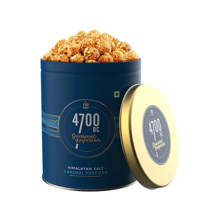 4700BC Himalayan Salt Caramel Popcorn Tin 325gms-Popcorn-Boozlo