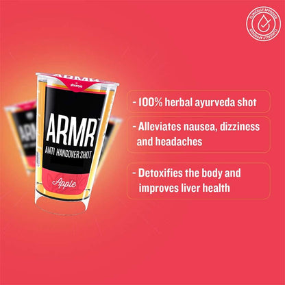 ARMR Anti Hangover Shots Apple - 60ml (Pack Size) Boozlo