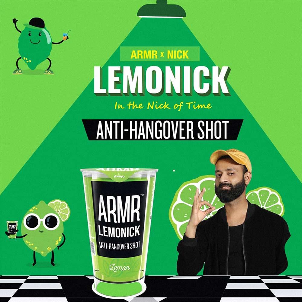 ARMR Anti Hangover Shots Lemonick - 60ml (Pack Size) Boozlo