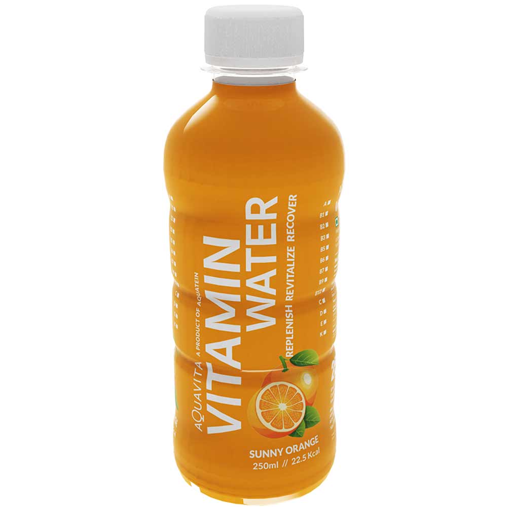 Aquatein Aquavita Vitamin Water - Sunny Orange (Pack Size)-Detox-Boozlo
