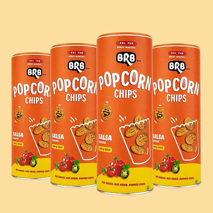BRB Popcorn Chips Salsa Flavour XXL Tub(box of 4)-Chips-Boozlo