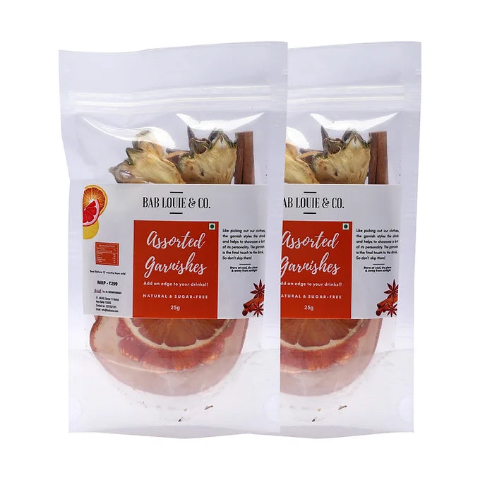 Bab Louie Assorted Dehydrated Fruits Garnishes - 25gms Boozlo