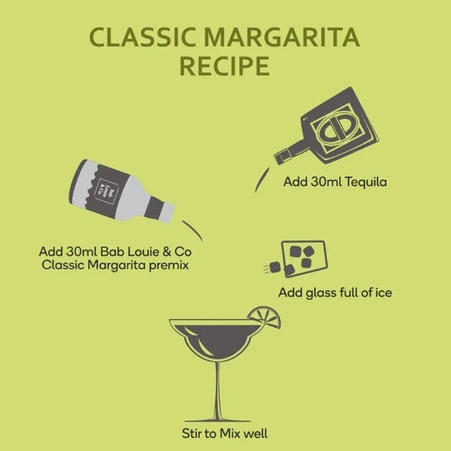 Bab Louie’s Cocktail Premix Classic Margarita (Serves 6) Boozlo