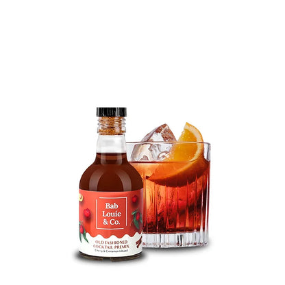 Bab louie Cocktail Premix Handcrafted Old Fashioned - 180ml (Serves 10) Boozlo