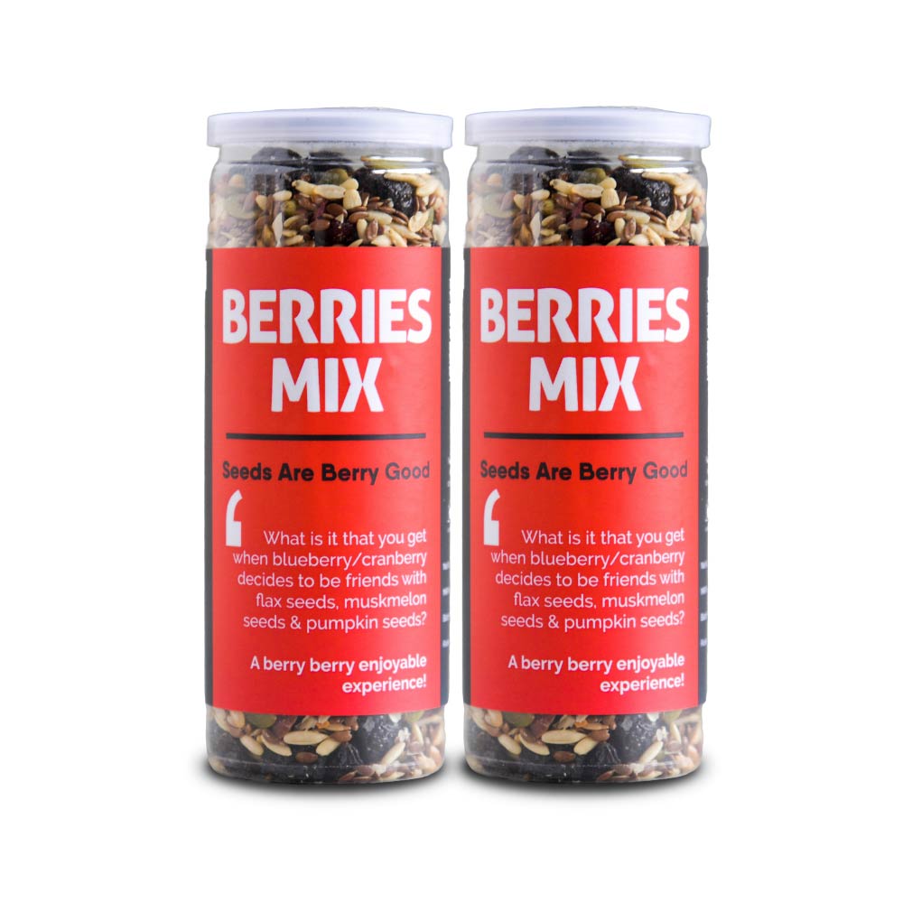 Omay Foods Berries Mix 185 gms (Pack of 2)-Nuts &amp; Seeds-Boozlo