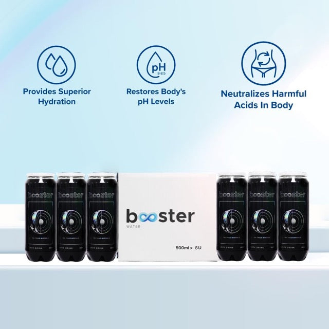 Booster Black Water - 500ml (Pack Size)