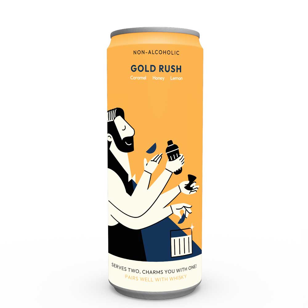 TopCan - Gold Rush Mixer (Pack of 6)-Cocktail Mixers-Boozlo