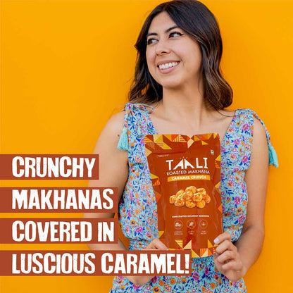 Taali Roasted Makhana Caramel Crunch (75gms x 3)-Boozlo