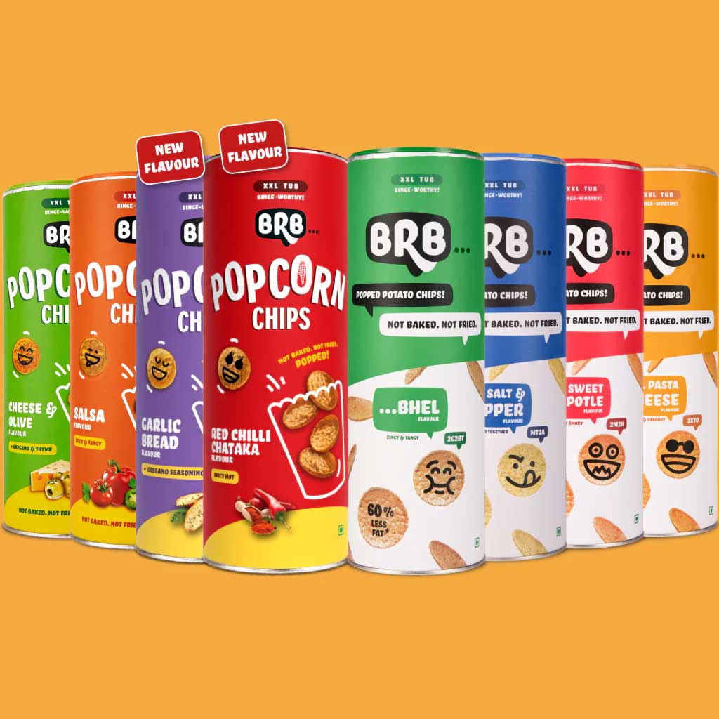 BRB Variety Box Of 8 - Popped Potato Chips &amp; Popcorn Chips-Popped Potato Chips &amp; Popcorn Chips-Boozlo