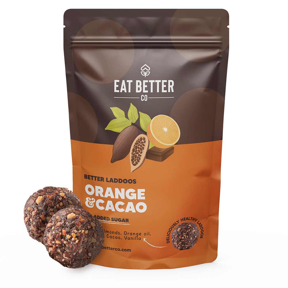 Eat Better Co. Laddoos Orange &amp; Cacao 200 gms-Boozlo