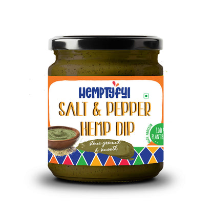 Hemptyful Salt &amp; Pepper Hemp Dip 180gms-Boozlo