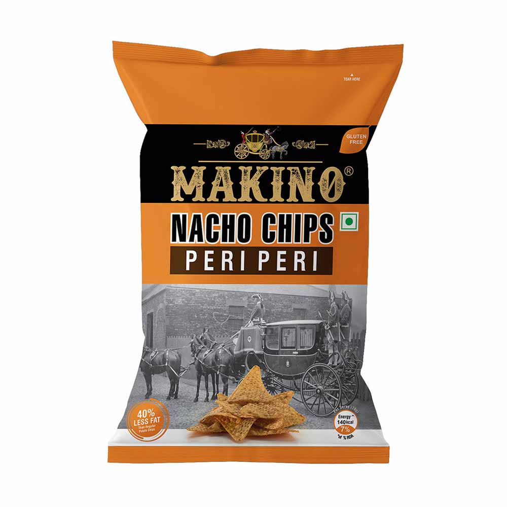 Makino Nacho Chips Peri Peri 150gms (Pack of 3)