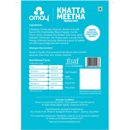 Omay Foods Khatta Meetha Mix (Pack of 2)-Nuts &amp; Seeds-Boozlo