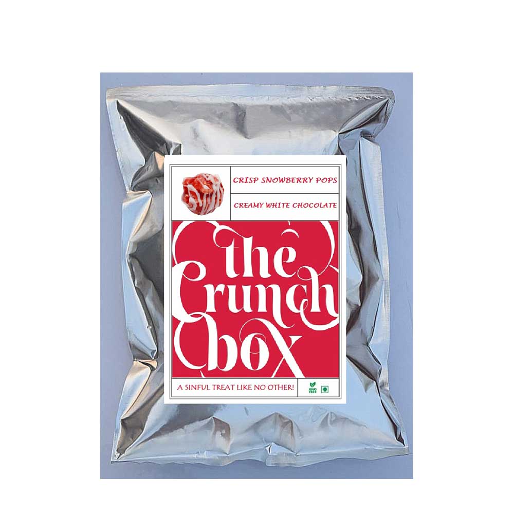 The Crunch Box Crisp Snowberry Pops Popcorn-Boozlo