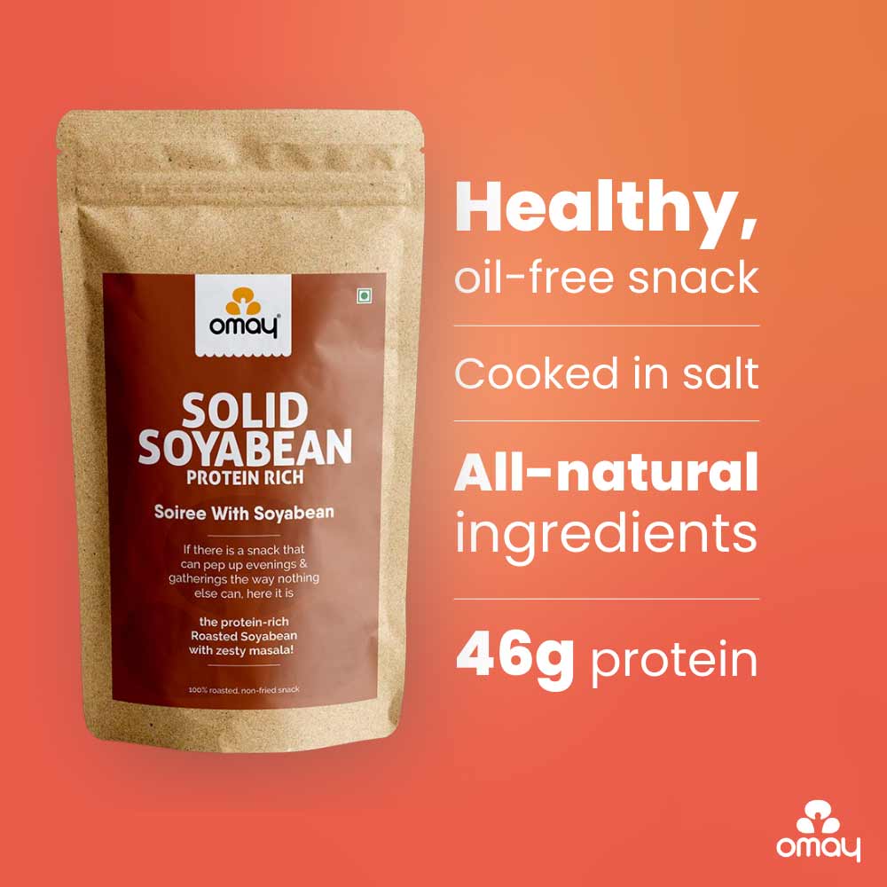 Omay Foods Solid Soyabean Protein Rich (Pack of 2)-Nuts &amp; Seeds-Boozlo