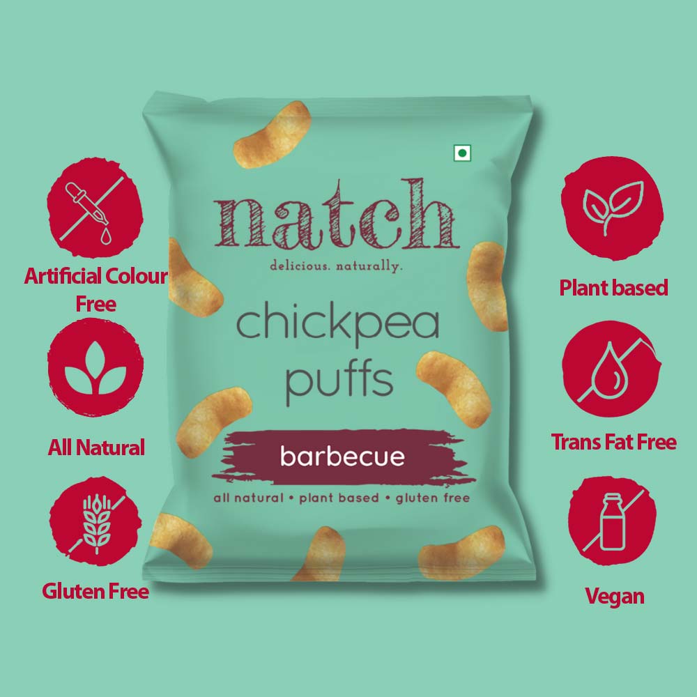 Natch Chickpea Puffs Barbecue (Pack Size)