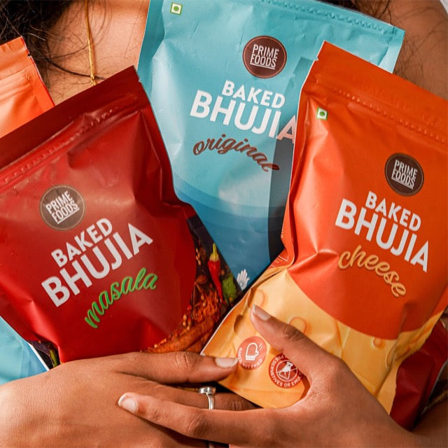 Prime Foods Baked Bhujia Assorted (Pack of 3)