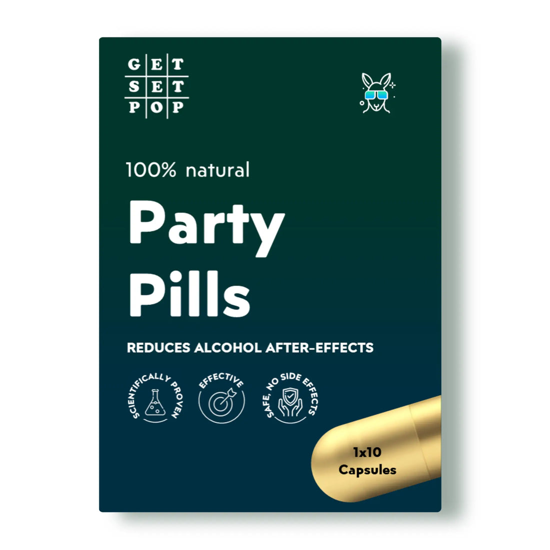 GetSetPop Party Pills - Hangover Preventive