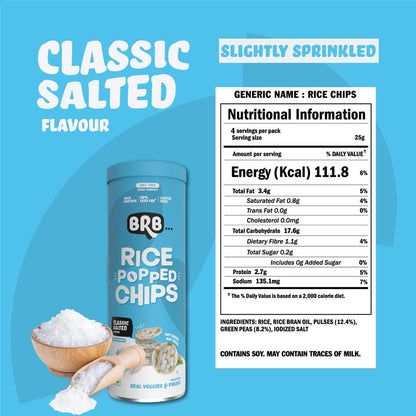 BRB Rice Popped Chips Classic Salted Flavour (box of 4)-Rice Popped Chips-Boozlo