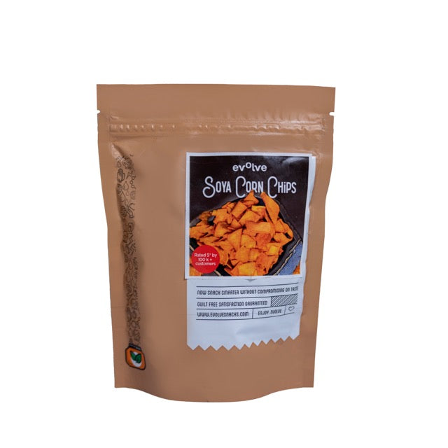 Evolve Snacks Soya Corn Chips (Pack of 3)-Healthy Snacks-Boozlo