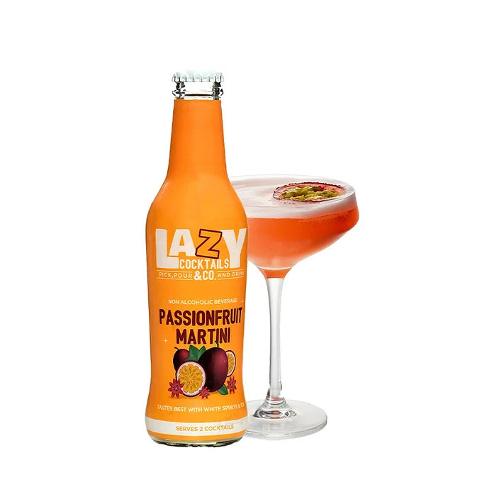 Lazy Cocktails Passionfruit Martini Cocktail Mixer - 250ml (Pack Size)-Boozlo