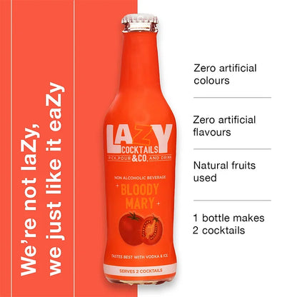 Lazy Cocktails Bloody Mary Cocktail Mixer - 250ml (Pack Size)-Boozlo