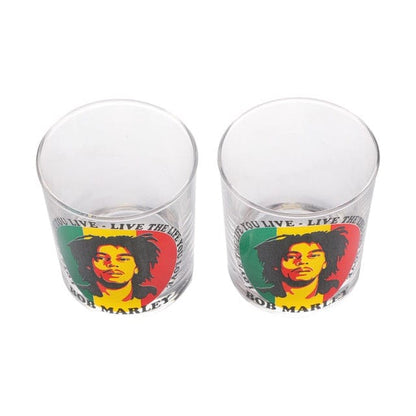 Ek Do Dhai Bob Marley Whiskey Glass (Set of 2)