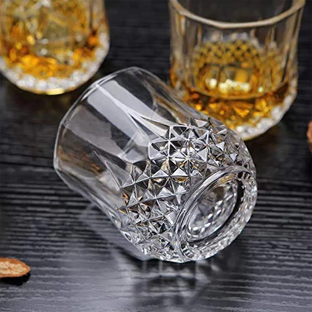 Modern Yard Ivory Rock Whiskey Glass - 250ml (Set of 6)-Boozlo
