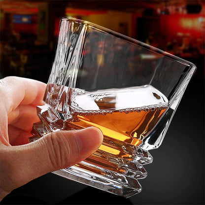 Modern Yard Luxury Square Rock Whiskey Glass - 300ml (Set of 6)-Boozlo