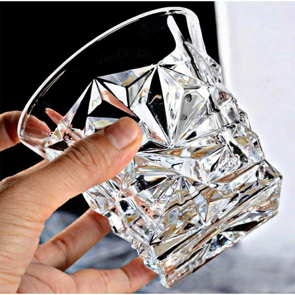 Modern Yard Diamond Whiskey Glass - 300ml (Set of 6)-Boozlo
