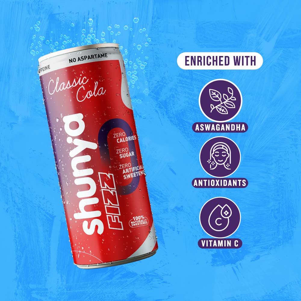 Shunya Fizz Classic Cola - 300ml (Pack Size)-Boozlo