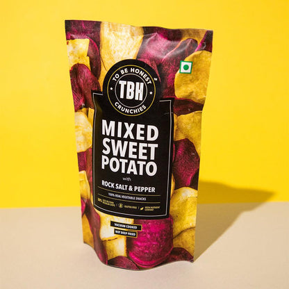 TBH Mixed Sweet Potato Chips - 90gms (Pack of 3)-Boozlo