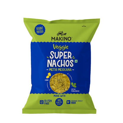 Makino High Protein Super Nachos Indian Chaat - 60gms (Pack of 6)-Boozlo