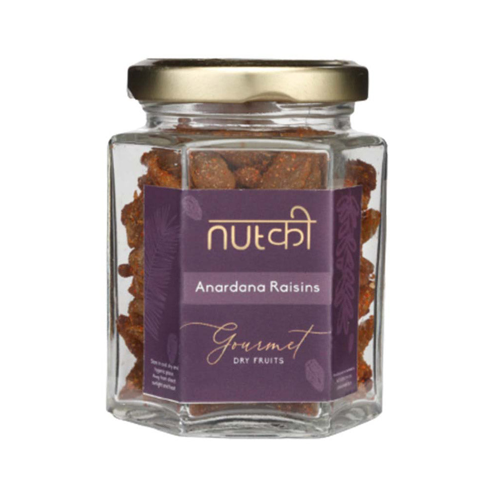 NUTKI Anardana Raisins with Reusable Glass Jar-Boozlo