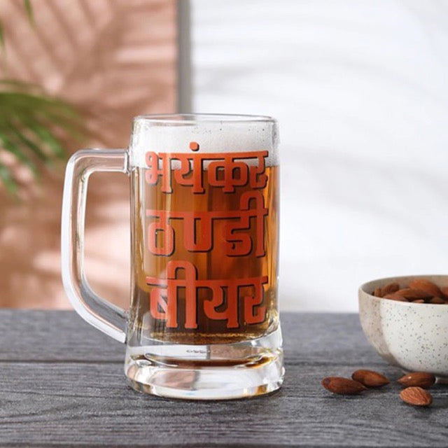 Ek Do Dhai Bhayankar Thanda Beer Mug - 350ml