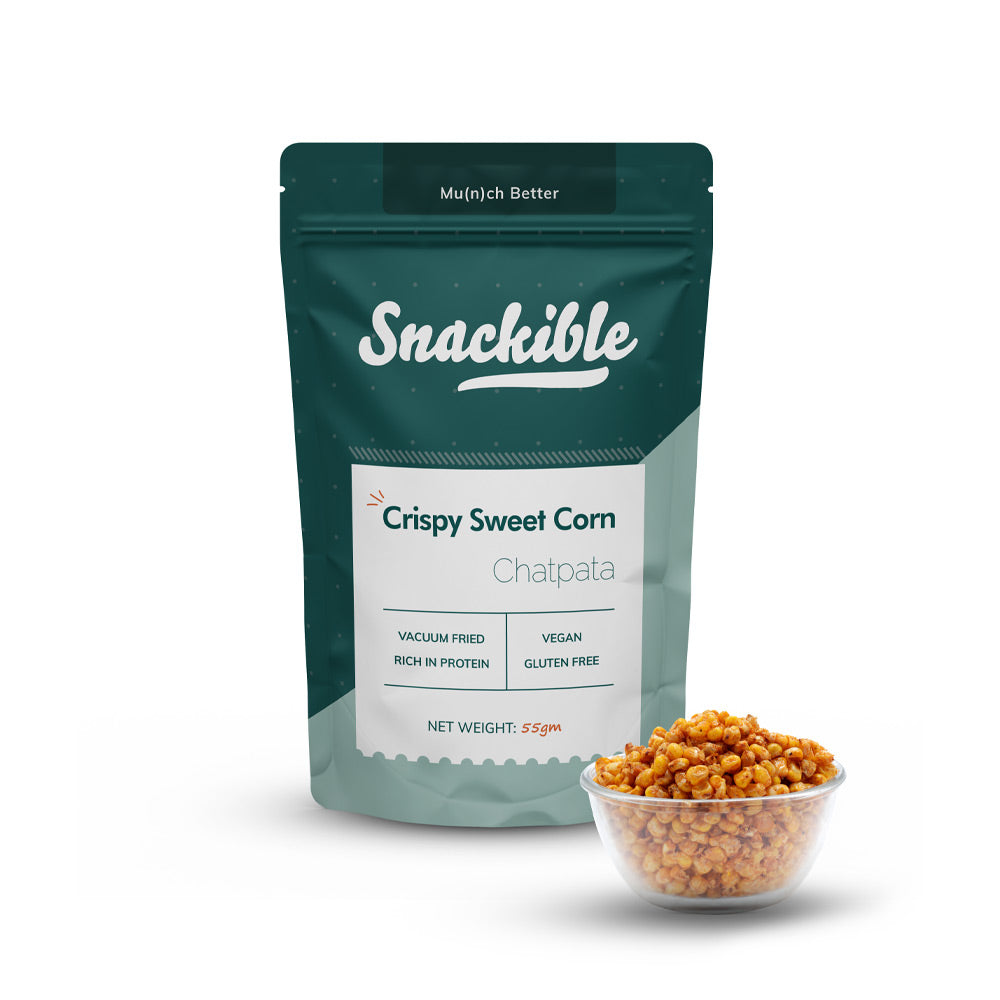 Snackible Chatpata Crispy Sweet Corn - 150gms-Boozlo