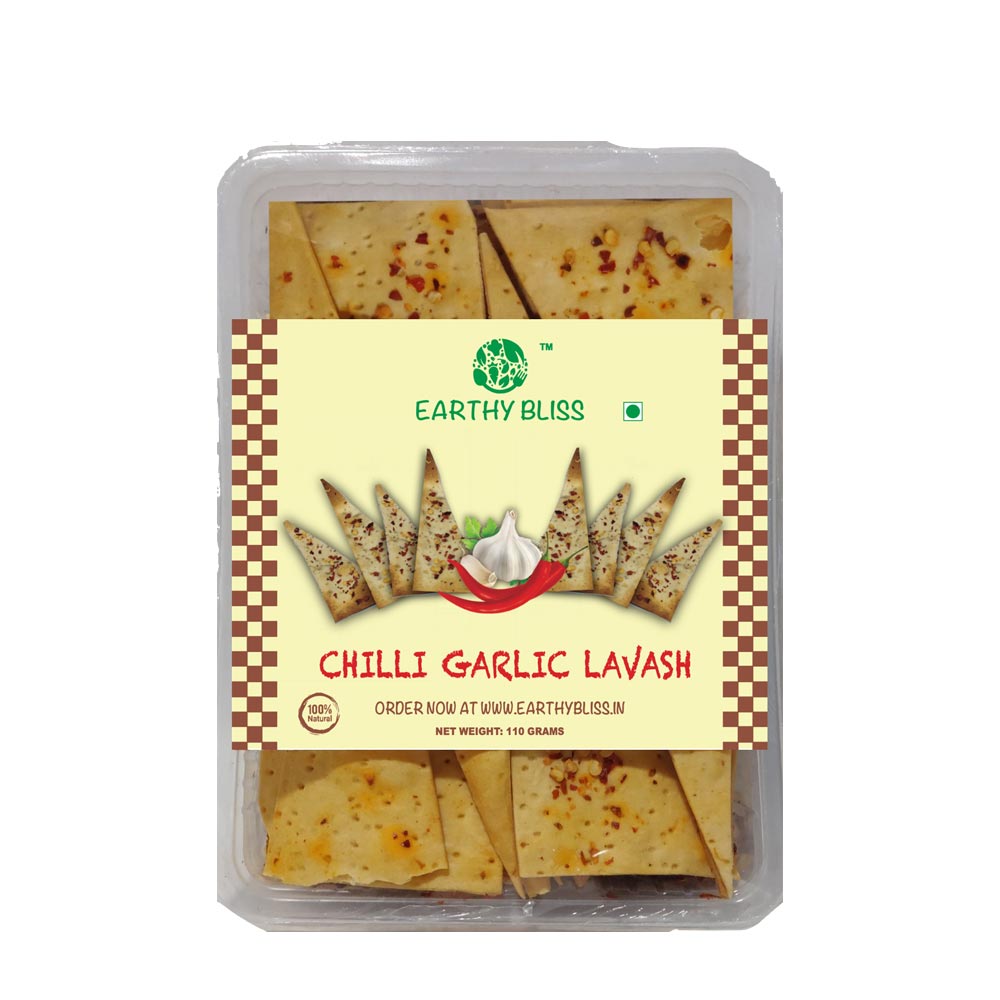 Earthy Bliss Chilli Garlic Lavash-Boozlo