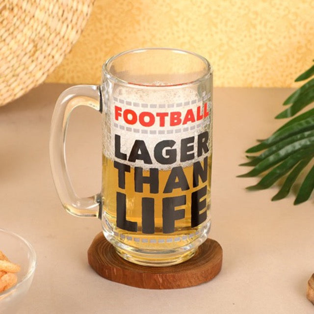 Ek Do Dhai Football Love Beer Mug - 350ml